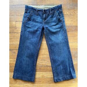 GAP JEANS 1969 Limited Edition Distressed Low-Rise Cropped Jeans sz 4R
